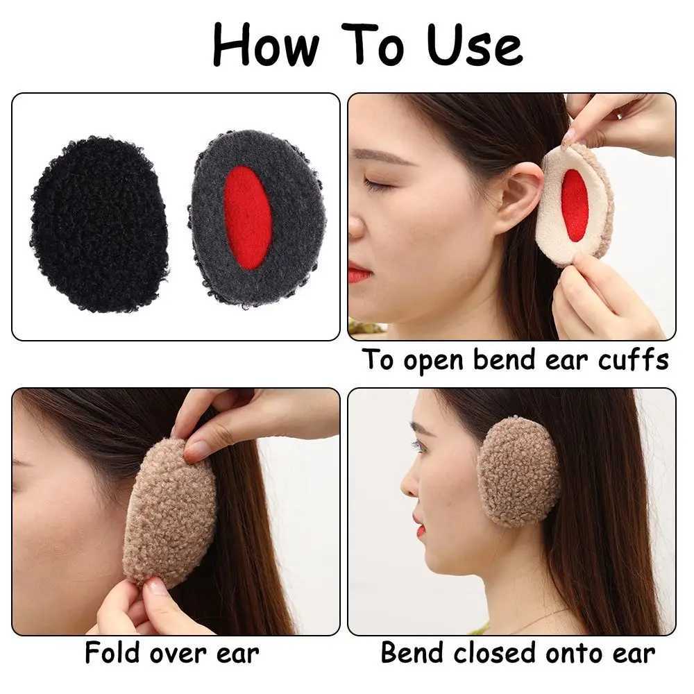 Windproof Winter Warm Fleece Thick Earmuffs Ear Warmers Ear Cover Bandl Ear MuffsXJ241126