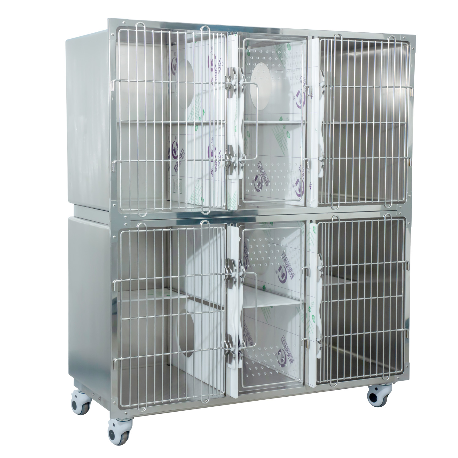 Veterinary cage 304/316 Stainless steel combined dog cat animal cages