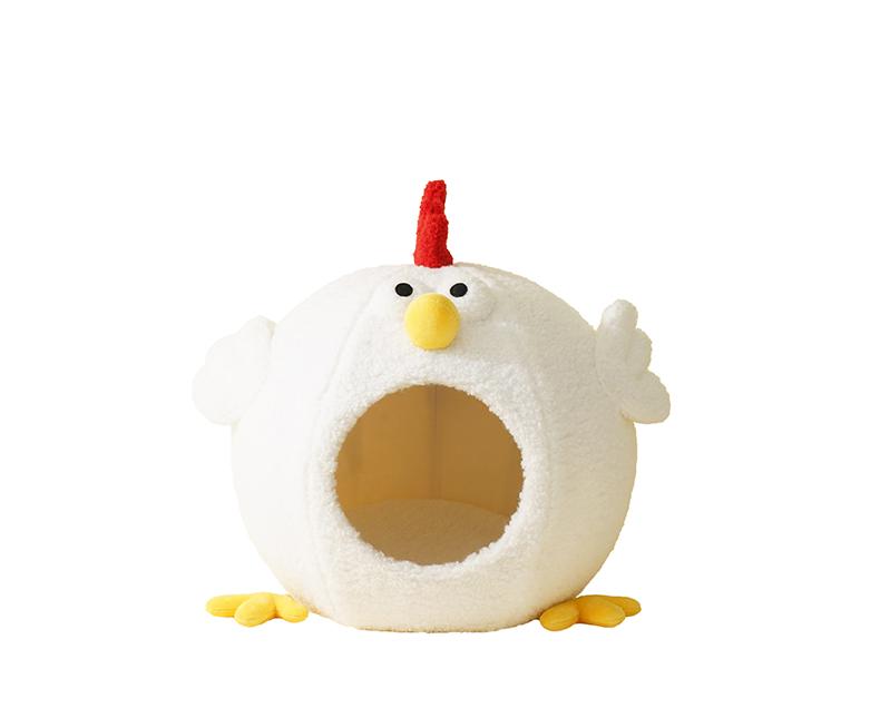 Chicken Style Pet Cat House Summer Cooling Funny Cat Nest Cave Bed Turntable Pet Toys