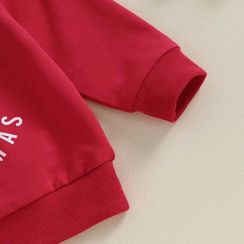 Clothing Sets Baby Xmas Clothes Set Tree Letters Print Long Sleeve Crew Neck Sweatshirt with Sweatpants Christmas Outfit for Girls Boys H241126