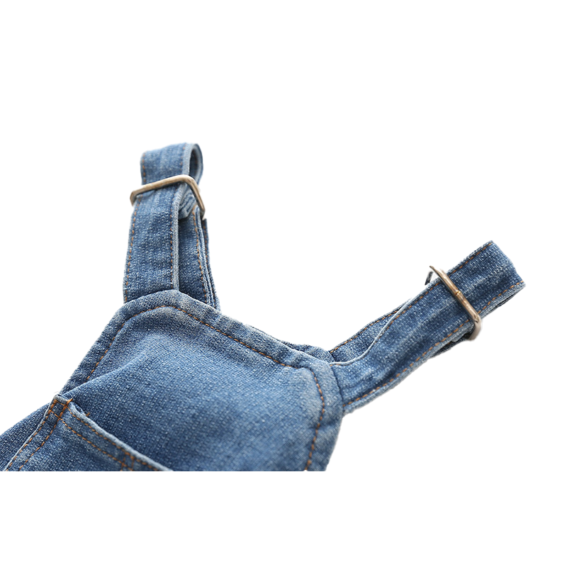 Fashionable Pet Dog Washed Denim Jeans Jumper Comfortable Pet Puppy Overall Clothes