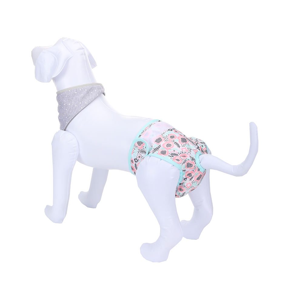 Low Price Adjustable Cotton Dog Diapers Washable and Reusable Male & Female Diapers with Printed