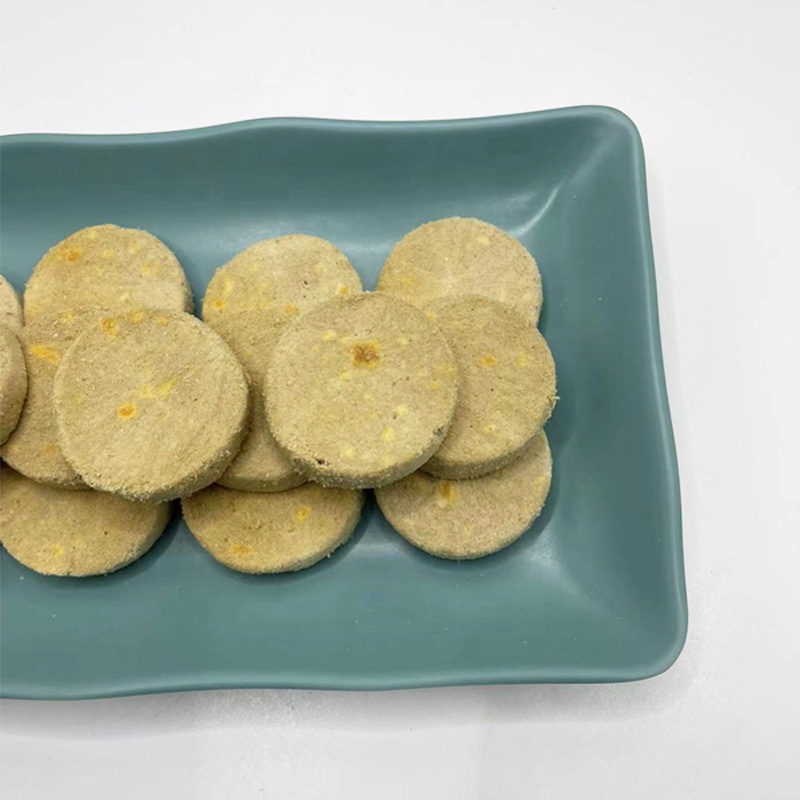 Wholesale freeze-dried dog snacks Freeze-dried Beef egg yolk pancake Freeze dried cat snacks cat Treats Pet snacks