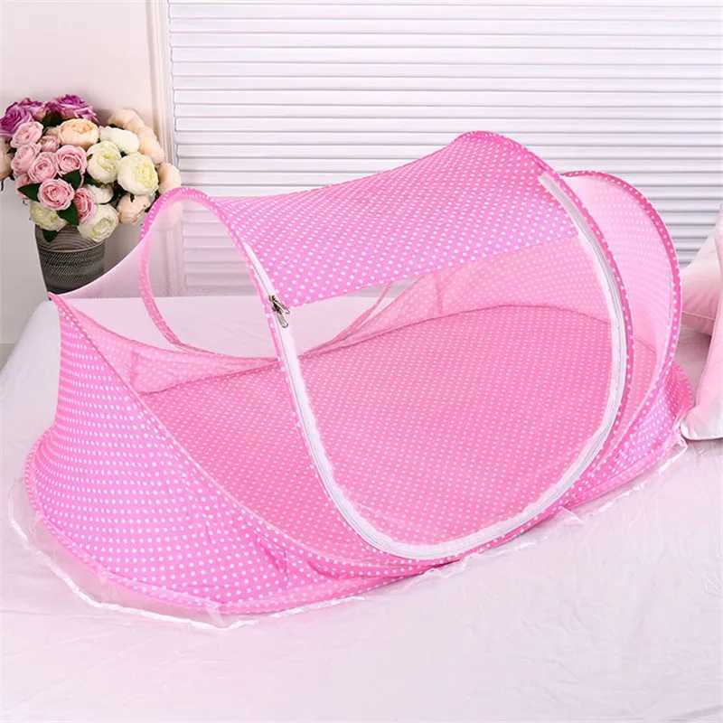 0-3Years Portable Foldable Baby Netting Polyes Bedding Crib Three piece Suit Netting Bed Mattress Pillow Children Tent