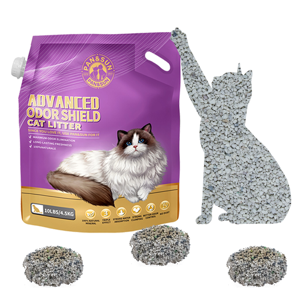 Pan&Sun Wholesale Cat Litter Kitty Strong Clumping Bentonite Cat Litter Sand