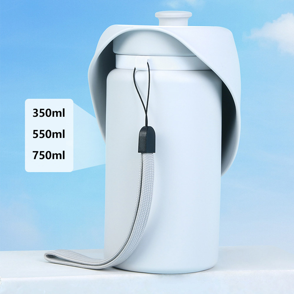 OEM ODM Pet Silicone Bottle Custom Portable Lightweight Foldable Silicone Travel Dog Water Dispenser Bottle for Outdoor