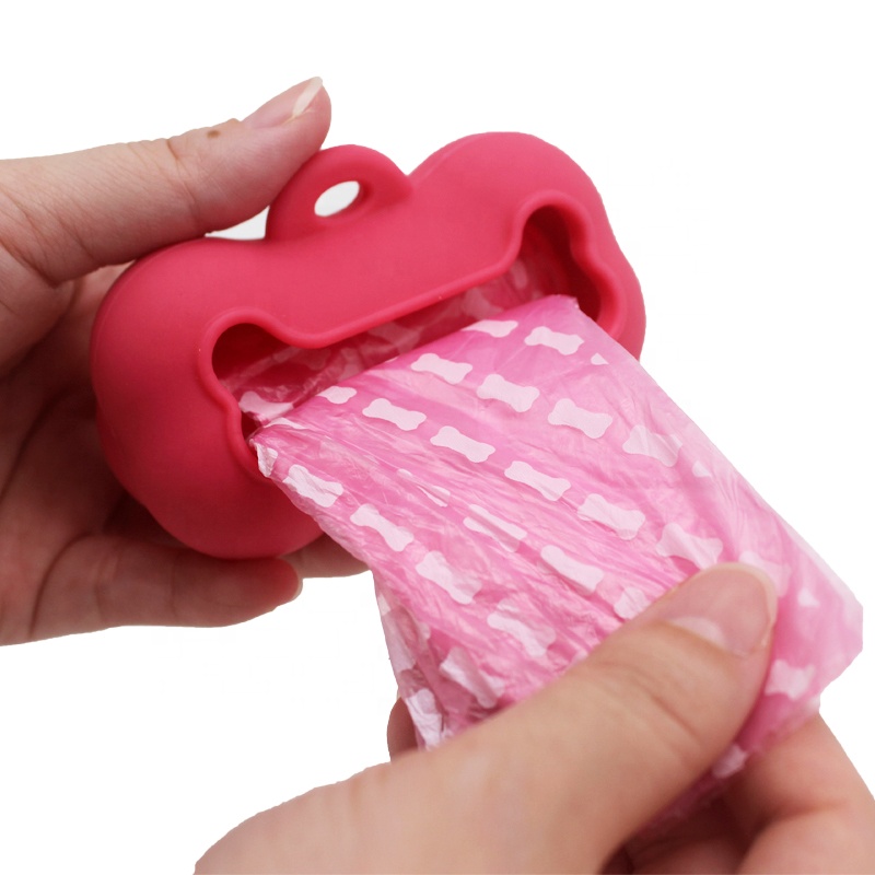 Earth-Friendly Scented Leak-Proof Pet Waste Bags factory Silicone dog Poop Bag Dispenser