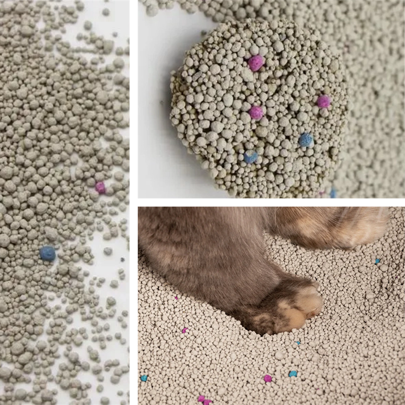 Factory Supply Ball Shaped Bentonite cat litter Arena Para Gatos clumping bentonite cat litter