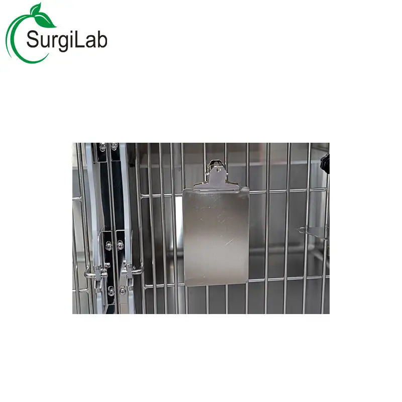 High quality manufacture mental 304 stainless steel laboratory medical hospital pet animal clinic cat cages
