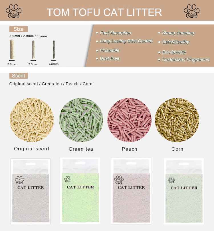 Super Clumping Tofu Cat Litter Dust Free 18L Pet Cat Litter