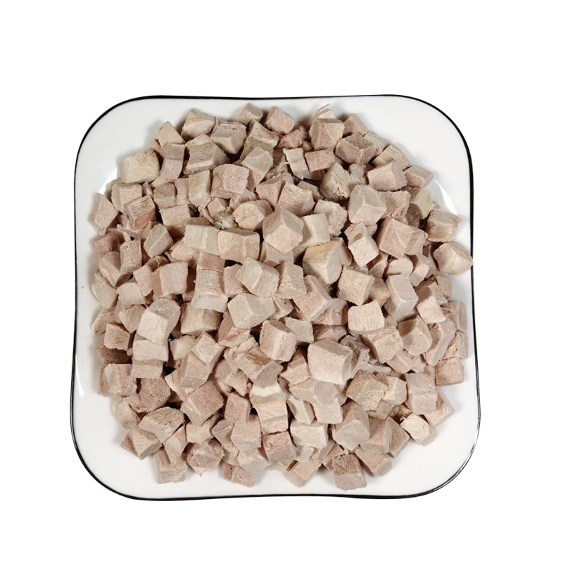 Manufacture Supply Bulk palatability dog cat snack High quality Dry Freeze-Dried Duck Cubes Pet Food OEM