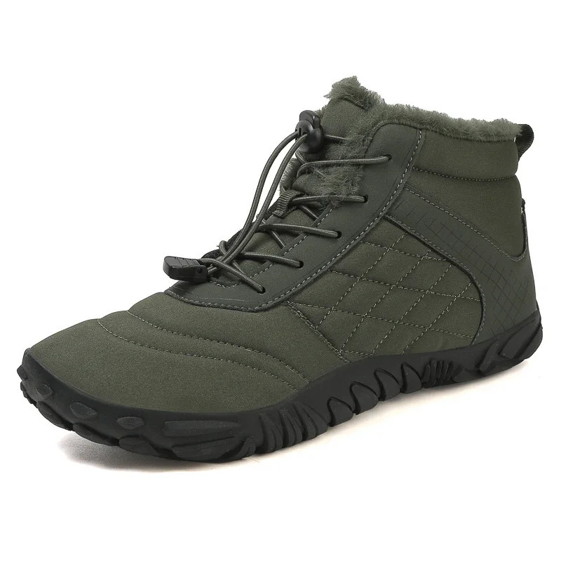 Winter Boots for Men Women Snow BareFoot Outdoor Non-slip Warm Fur Casual Sneakers Plus Size Ankle Boots Hiking Shoes 241125