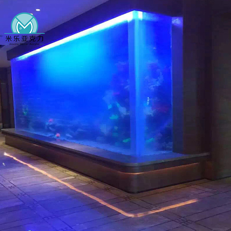Ultra clear modern glass new view acrylic high quality marine fish tank for home decoration