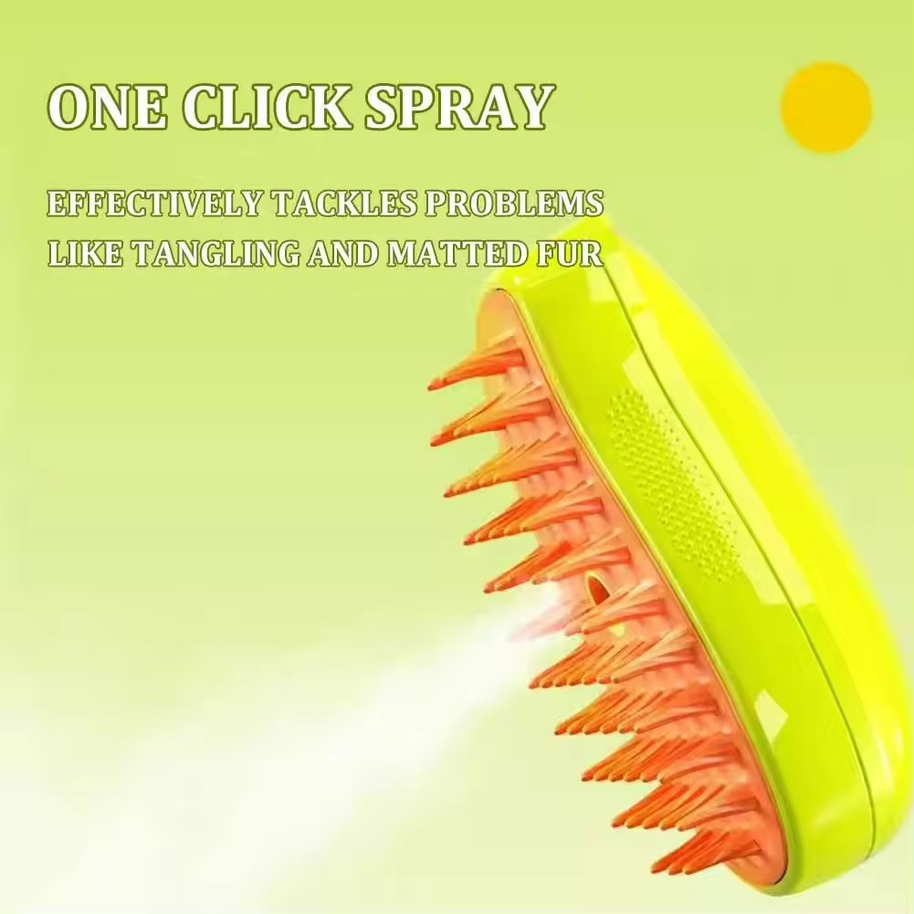 Pet Grooming Products Spray Combs Floating Hair Cleaning Spray Pet Electric Massage Combs USB Cat Steam Brush for Cats and Dogs