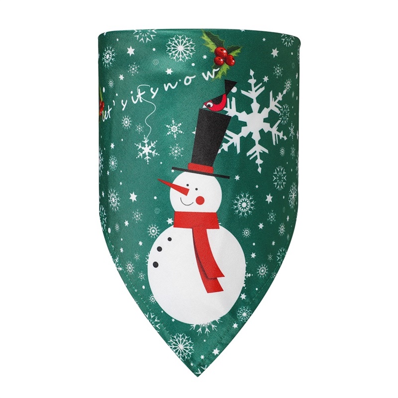 Christmas Pet Dress up Triangle Scarf Best Selling Dog Double Layers Neckerchief