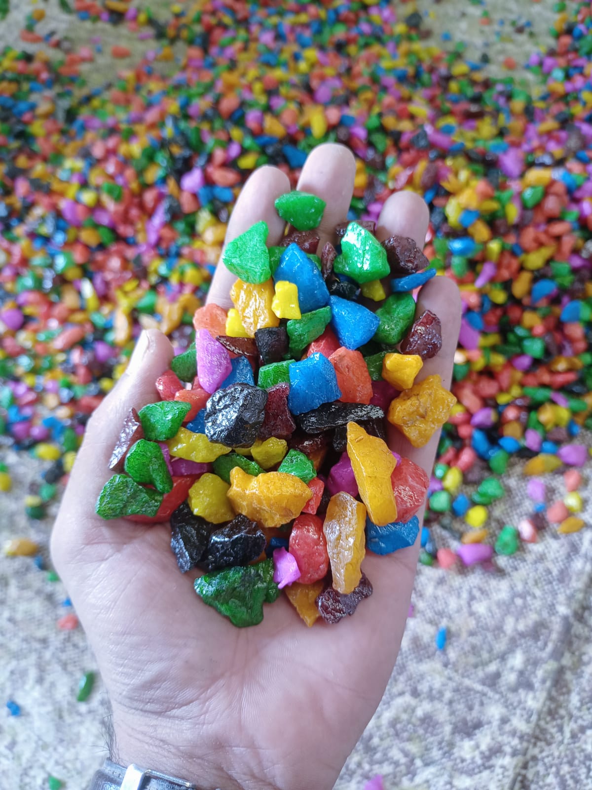 Aquarium fish tank for best 5 color mixer agate stone chips water wash round crushed stone gravels special smaller pebbles price