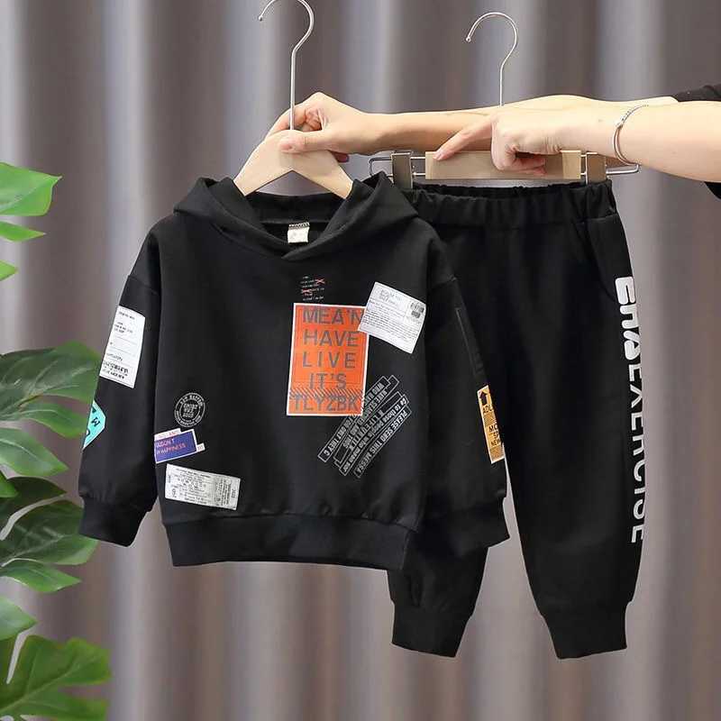 Clothing Sets Children Clothing 2021 Spring Autumn Toddler Boys Clothes T-shirt+Pants Outfits Kids Clothes Sport Suits For Boys Clothing Set H241126