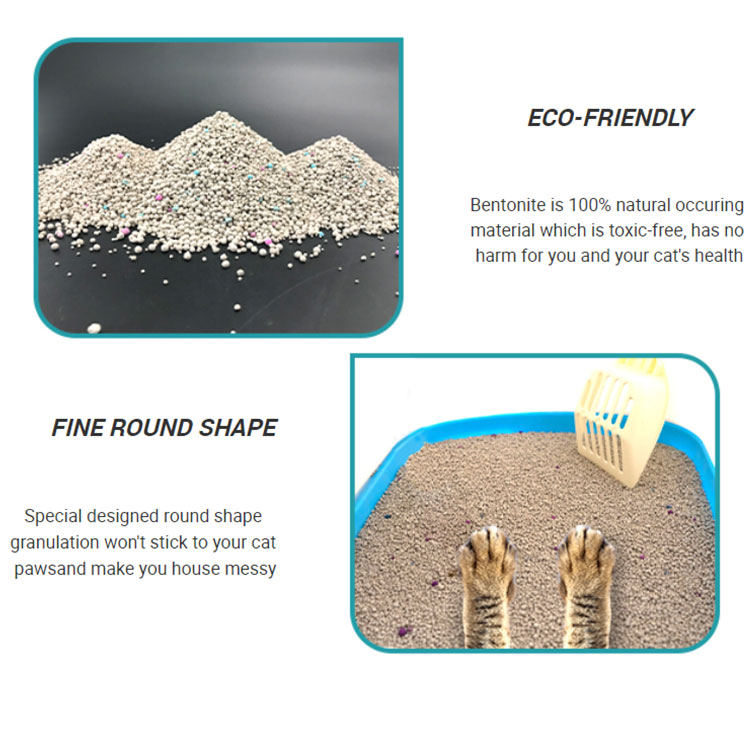 Dustless Grade Clumping Scented Sodium Bentonite Cat Litter Sale For Cat Pet Cleaning