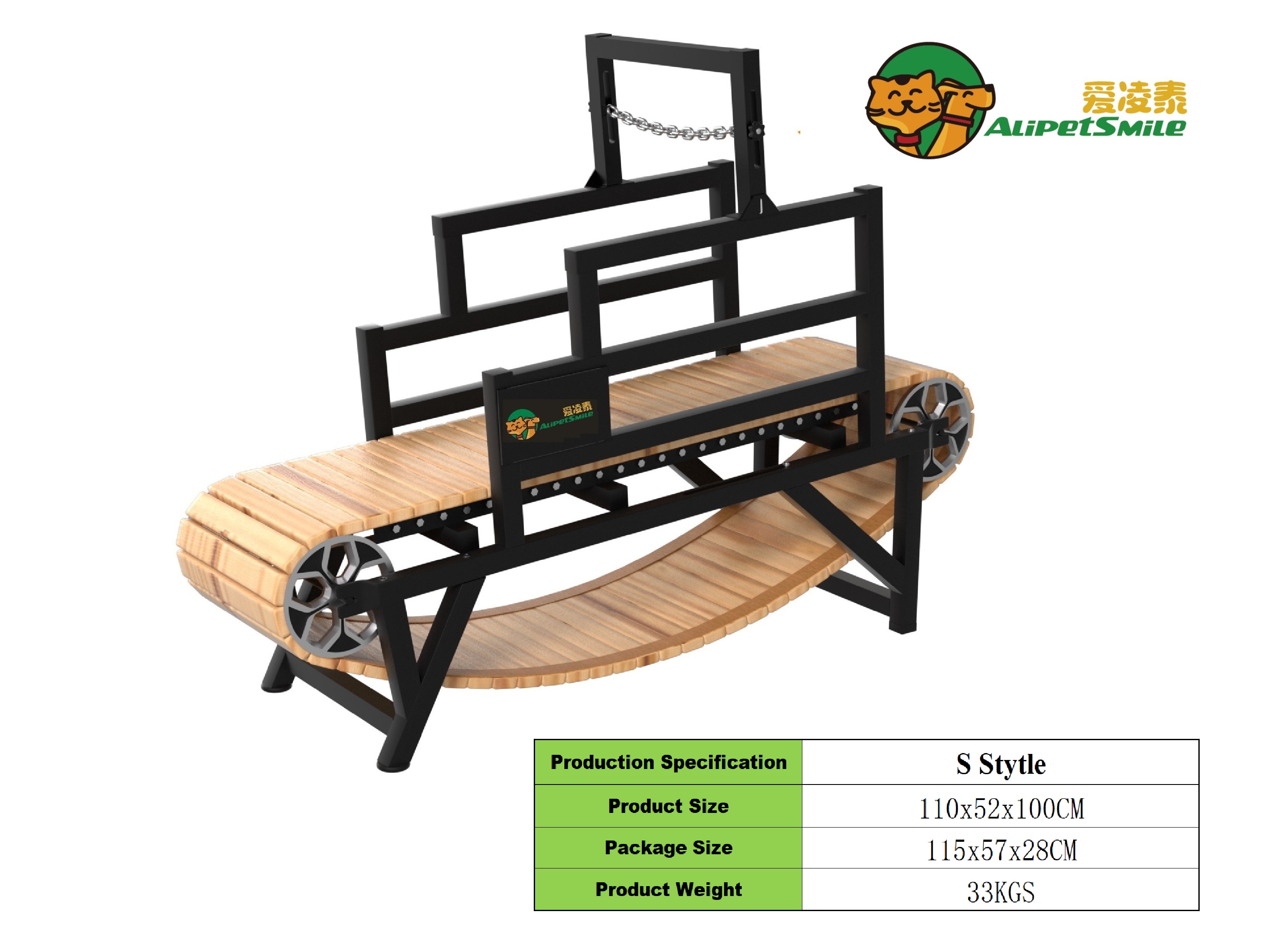 Alipetsmile's new 2.0 Dog Treadmill for large dogs,dog slatmill for healthy