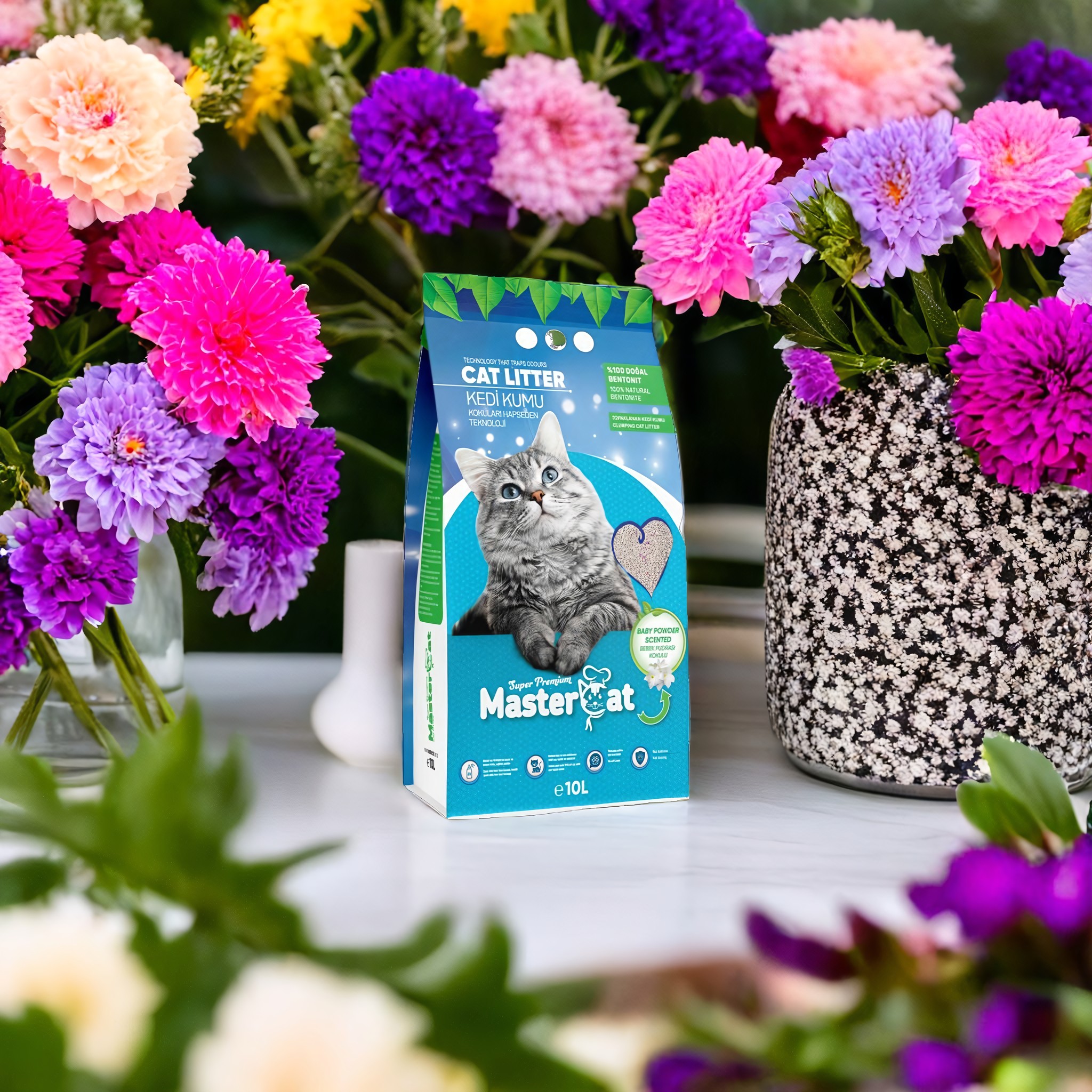 High Quality Fast Clumping Bentonite Sand Scented Baby Powder Premium Crystal Material Sustainable Wholesale Cat Litter Purring