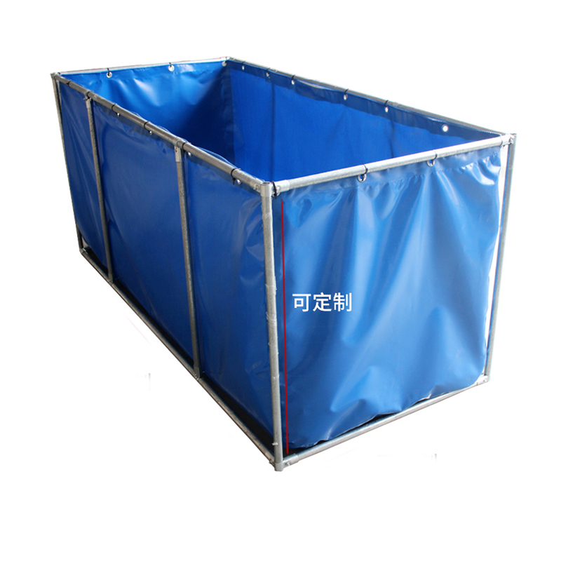 Cheap wholesale sturdy durable pvc frame fish farming pond tank