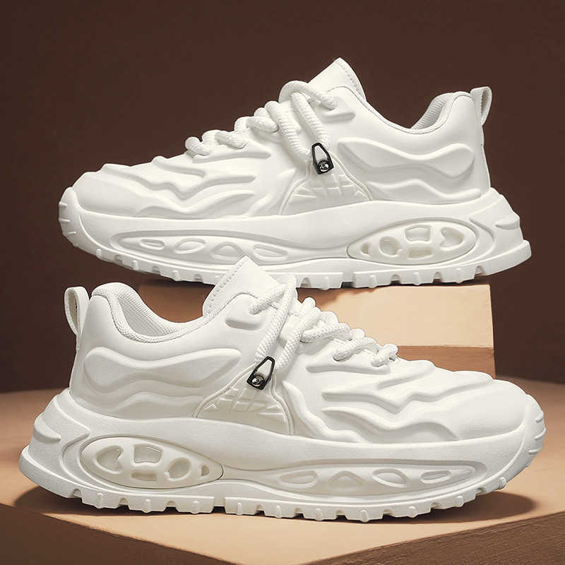 High Quality Mens shoes new autumn versatile niche thick soled youth casual sports height increasing dad trendy shoes T241126
