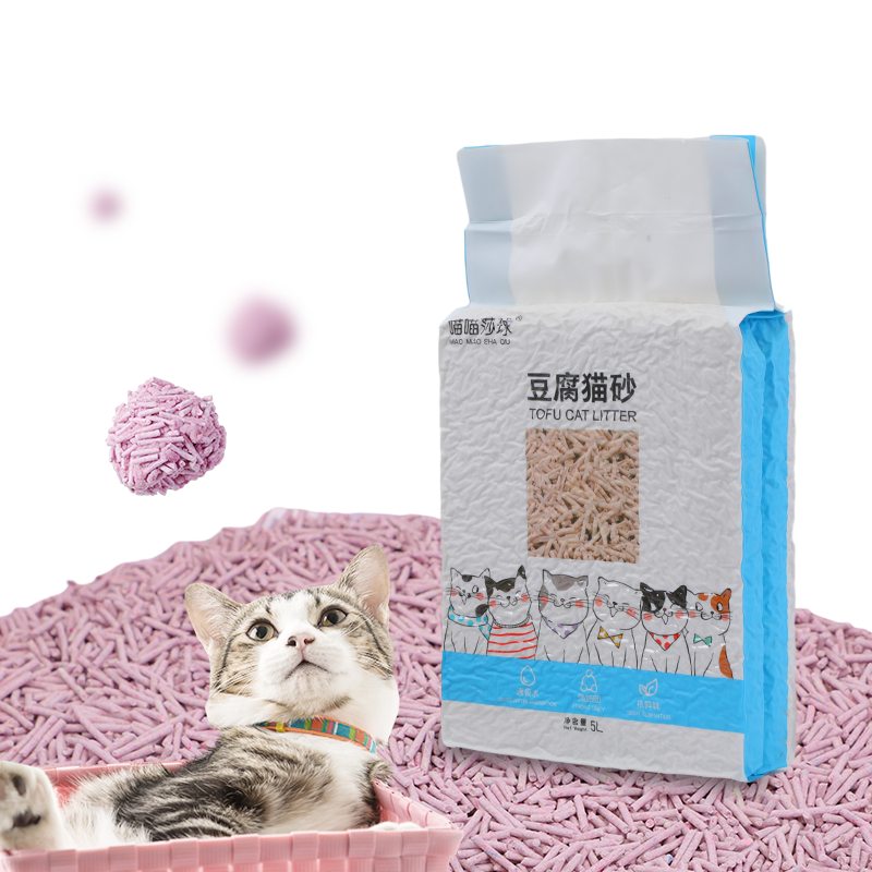 feline fresh arena para gatos cat litter tofu 6L plant degradable cat litter tofu cat litter oem