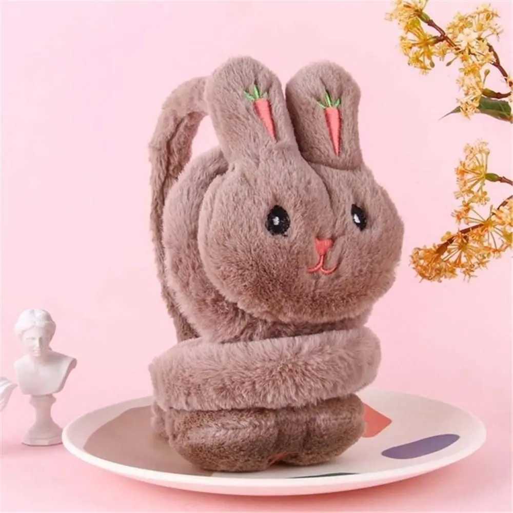 Cartoon Rabbit Winter Warm Earmuffs Plush Thick Soft Ear Cover Ear Protection Warmth Ear Muffs For Aldult KidsXJ241126