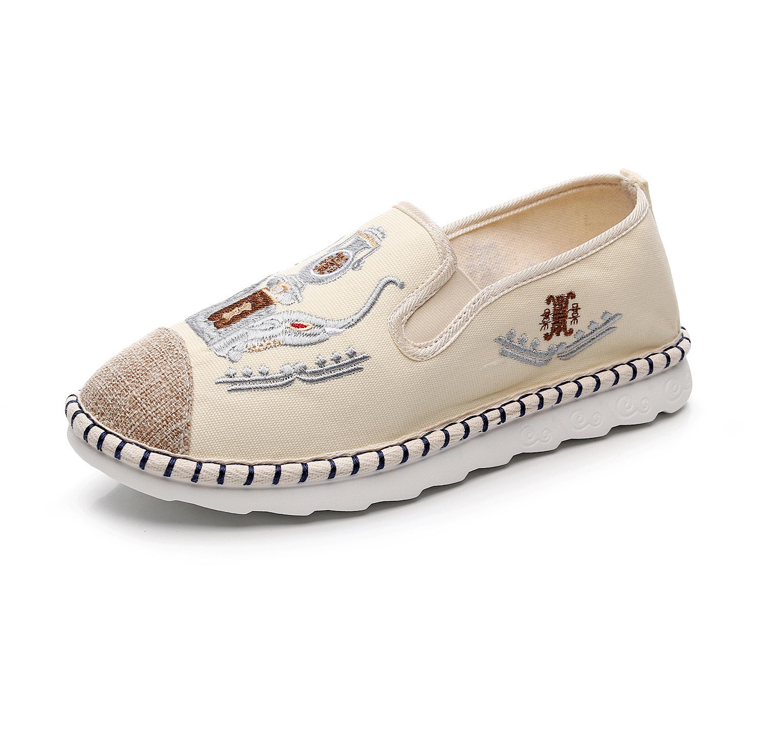 Men Designer Espadrilles atos De Hombre New Fisherman Canvas Shoes Men's Casual Sneakers Male Driving Soft Loafers e49e 's