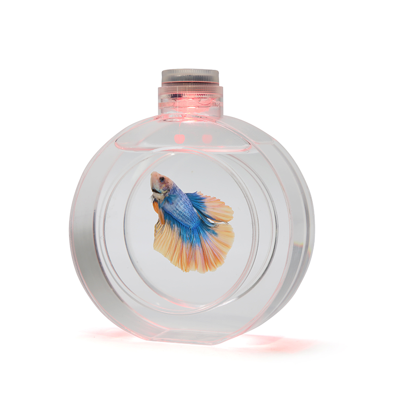 Zaohetian Smart APP remote control colorful acrylic peacock aquarium desktop small aquarium acrylic tank