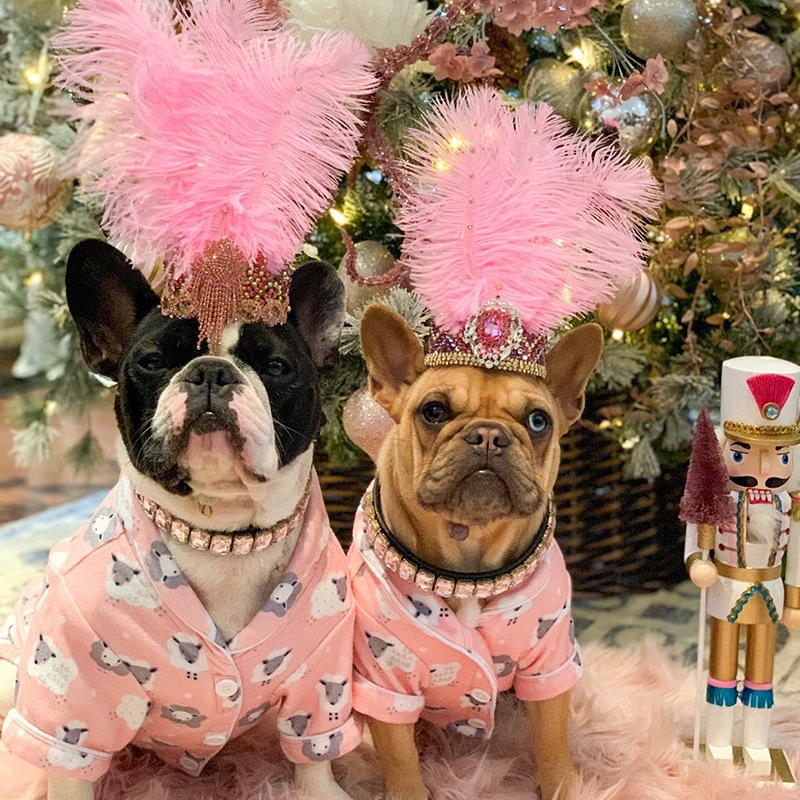 2026 New Collar, Cute Dazzling Sparkling Soft Leather Cat Rhinestone Crystal Diamond Dog Puppy Collar Jewelry Necklace Pet Gift Rose Red S 147 Free Sh