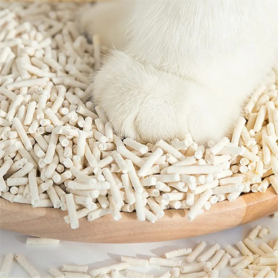 Factory Wholesale OEM ODM Tofu Cat Litter Factory Bulk Flushable Clumping Fast Deodorization Cat Litter Sand for Cat