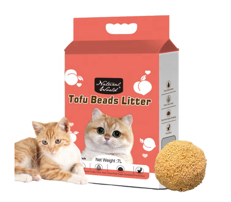 Natural Absorbent Scented Clumping Cat Sand Tofu Cat Litter