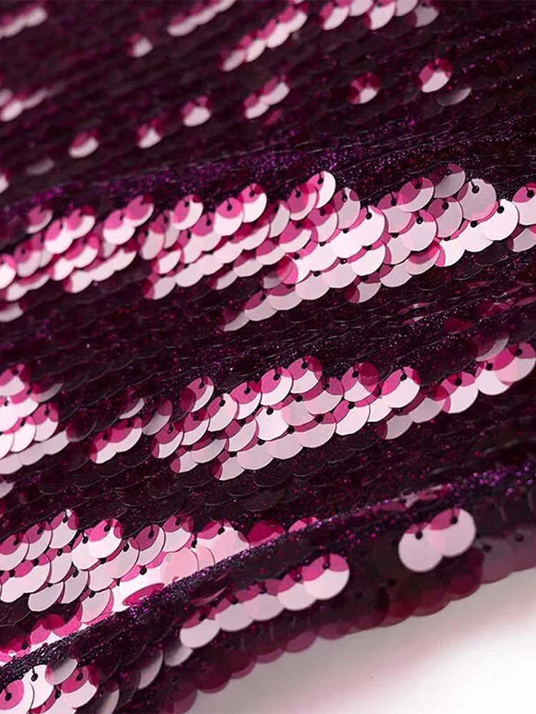 Strap sequin dress party dress sexy backless ultra-thin fit fashionable elegant hanging collar womens beach dress social evening dress 241125