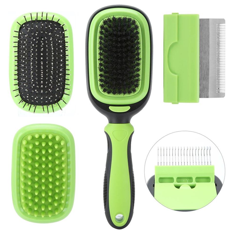 New Design 5 in 1 Pet Grooming Kit Dual Side Pet Grooming Brush Set for Dogs and Cats Dual
