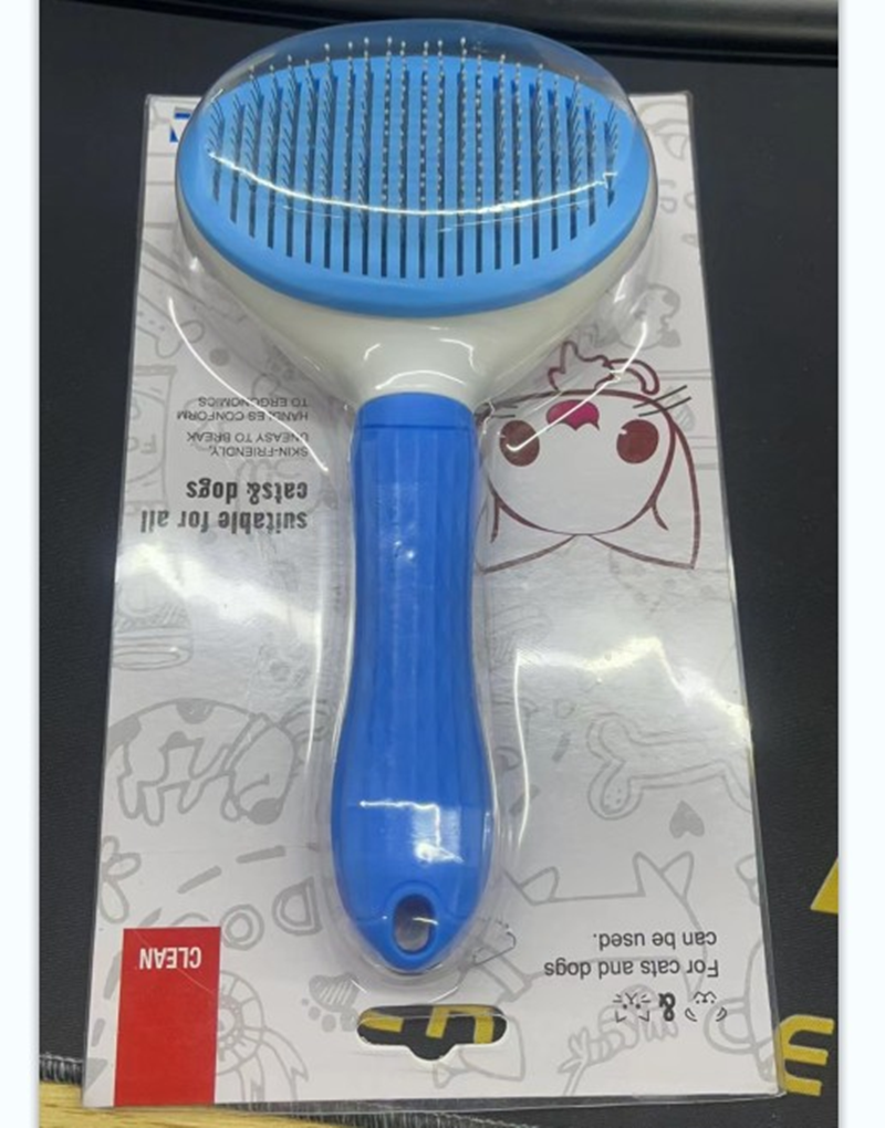 Wholesale Pet Massaging Tool Self Cleaning Slicker Brush Dog Cat Bunny Pet Grooming Shedding Brush for Pets Long Short Hair