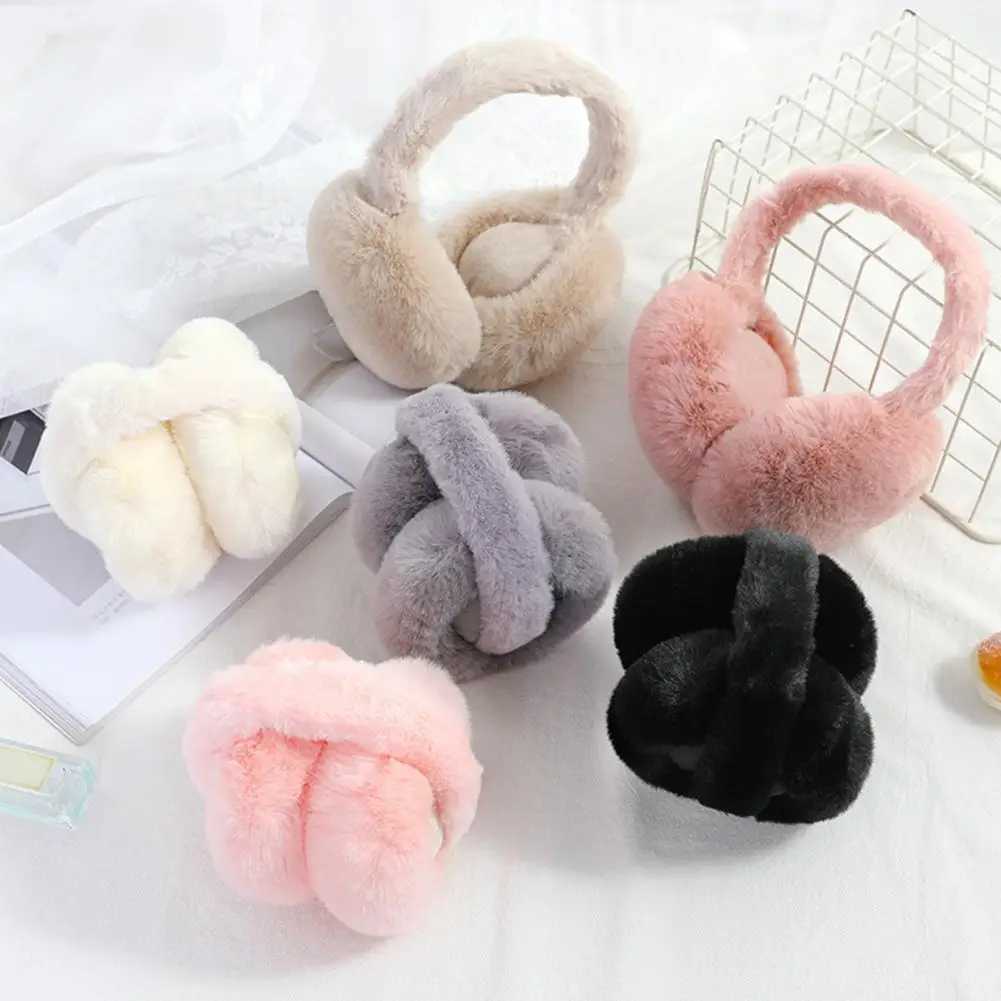 2024 Soft Plush Earrings Warm Winter Warm Artificial Fur Earrings Fashion Fur Earrings Outdoor Cold Earrings Folding Earrings W241126