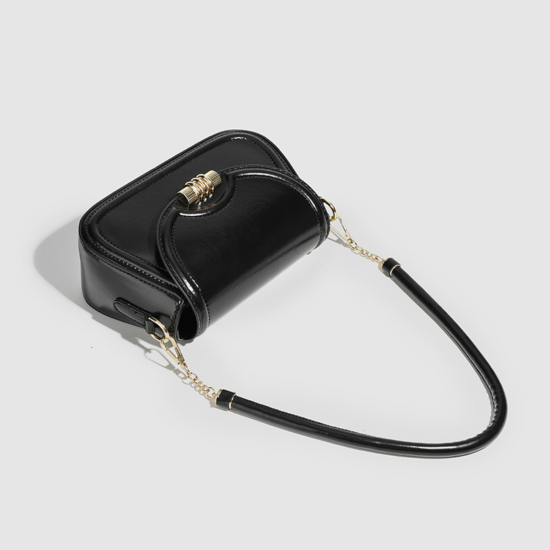 Niche Designer Bag New Texture Saddle Bag French One Shoulder Armpit Bag Retro Fashion Small Square Bag