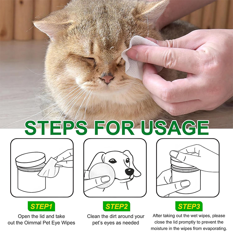 Custom Brand Pet Wet Wipes for Cats and Dogs Daily Cleaning for Paws and Body Butt Eye Wet Wipes