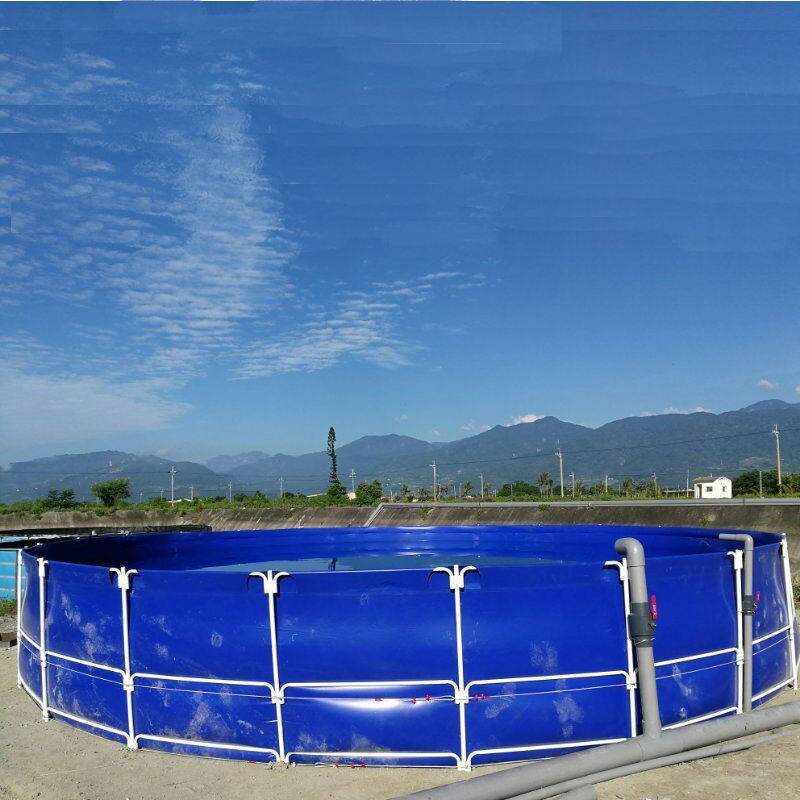 FC10015SH 10m Diameter 1.5m Height Steel Pipe Holder Durable Portable Tank for Aauaculture Fish Farming