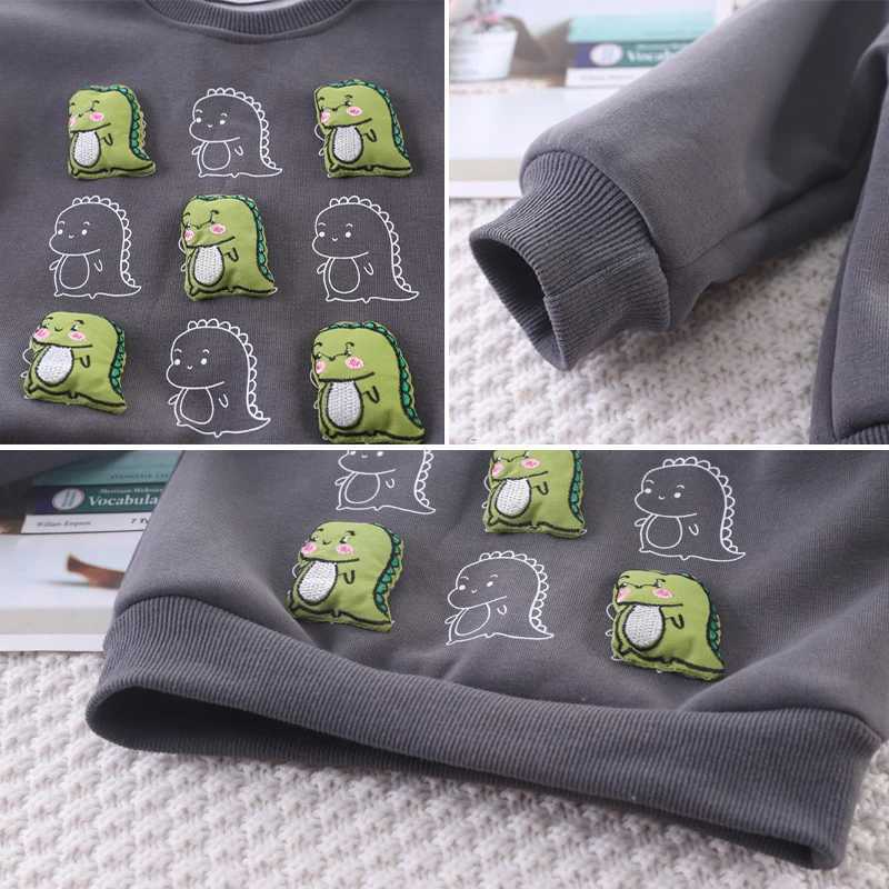 Clothing Sets 2024 Spring Autumn Baby Boys Clothing Set Infant Cartoon Dinosaur Sweatshirts Pants 2Pcs Suit For 1-5 Years Kids Casual Outfits H241126