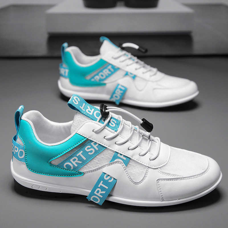 High Quality Mens shoes summer new versatile leather sports casual white shoes anti slip running no tie Forrest Gump shoes T241126