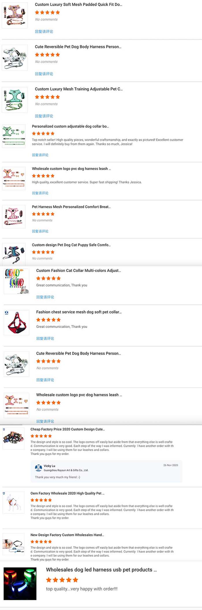 No Pull Custom Dog Harness Set Popular Easy Walk Pet Harness Walking Reflective Dog Collar Vest Chest