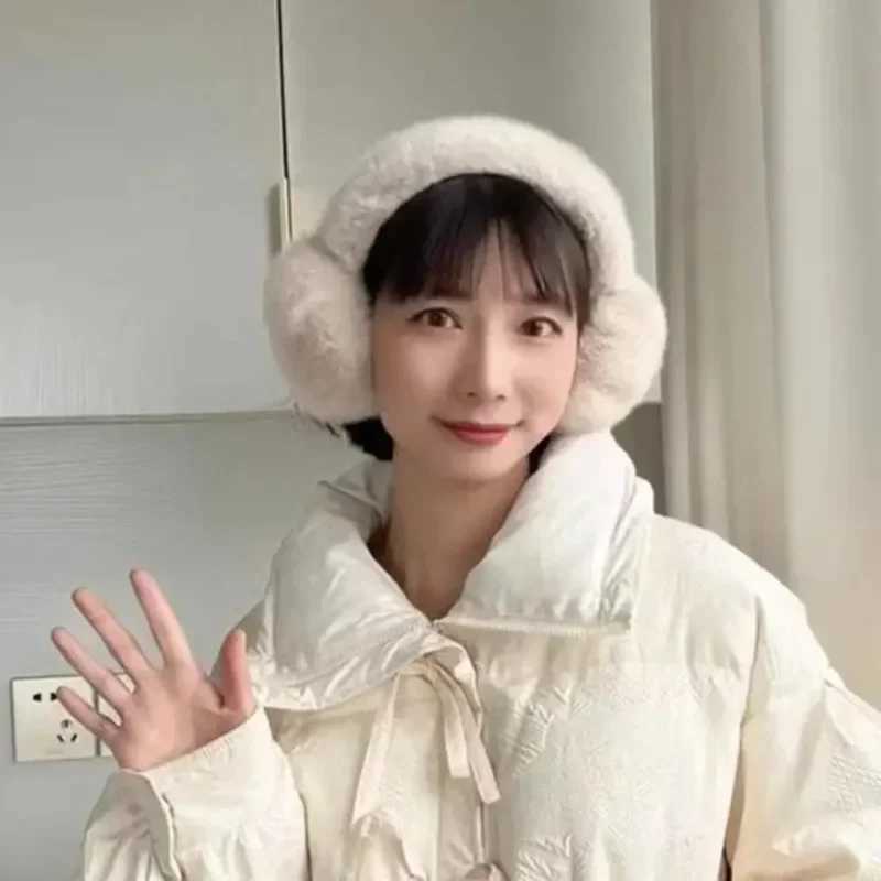 Comfortable Stylish Winter Thermal Unisex Fluffy Ear Covers Soft Unisex Earmuffs Solid Color for HikingXJ241126