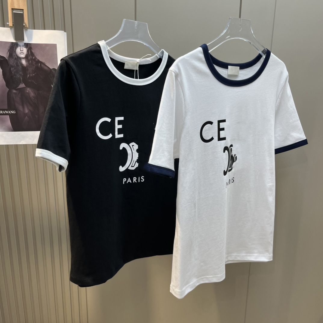 Summer T Shirts Designer Women Shirt Designer T-shirt Pure Cotton Tees Printed Fashionable And Versatile Simple O-neck Top