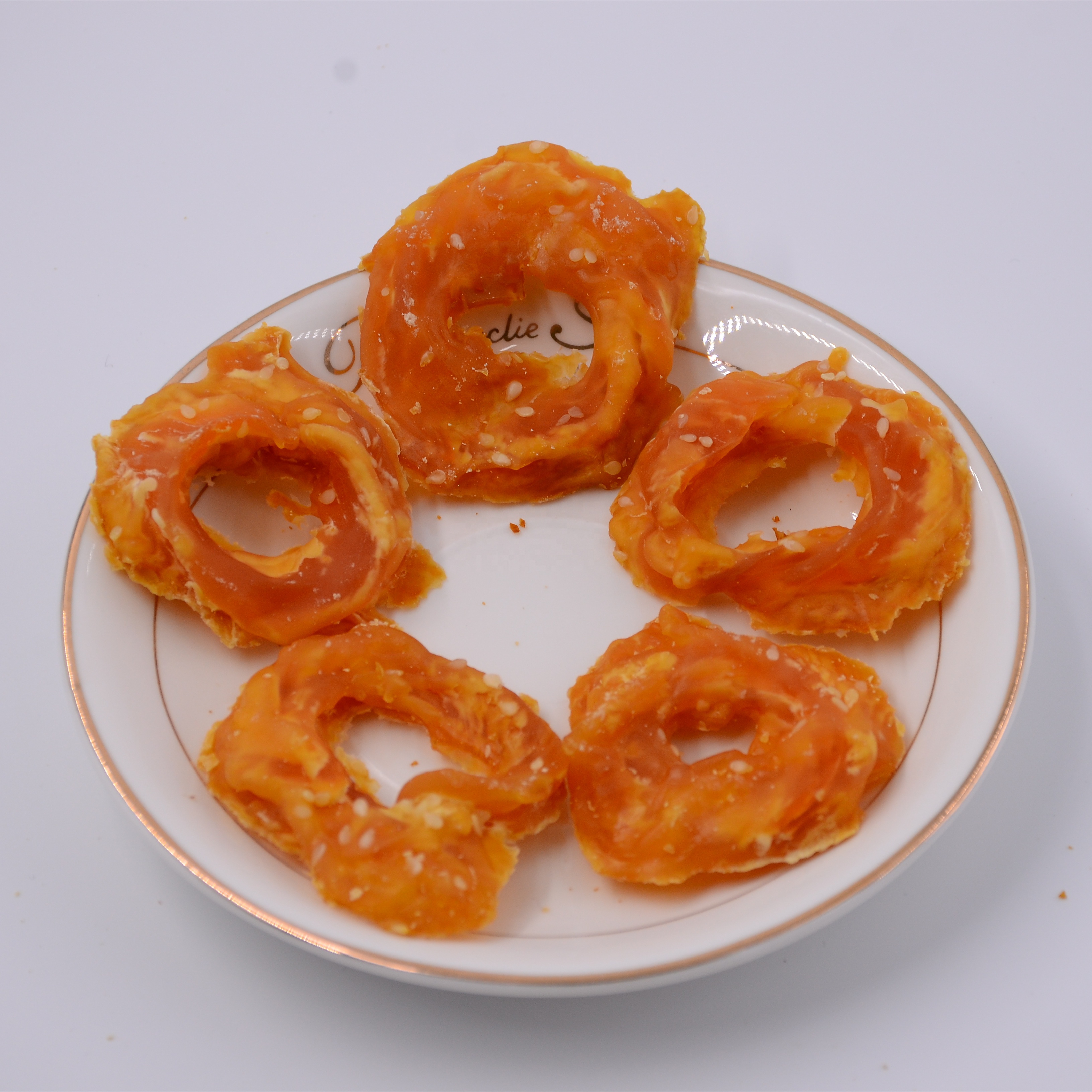 factory directly wholesale duck wrap salmon ring pet food high quality chicken wrap fish ring pet Treats natural dog snacks