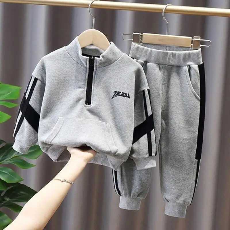 Clothing Sets Children Clothing 2021 Spring Autumn Toddler Boys Clothes T-shirt+Pants Outfits Kids Clothes Sport Suits For Boys Clothing Set H241126