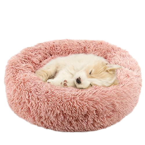 Explosive Models Fluffy Donut Pet House round Dogs and Cats Deep Sleep Bed Breathable Plush Animal Pattern Small Animals Made PP