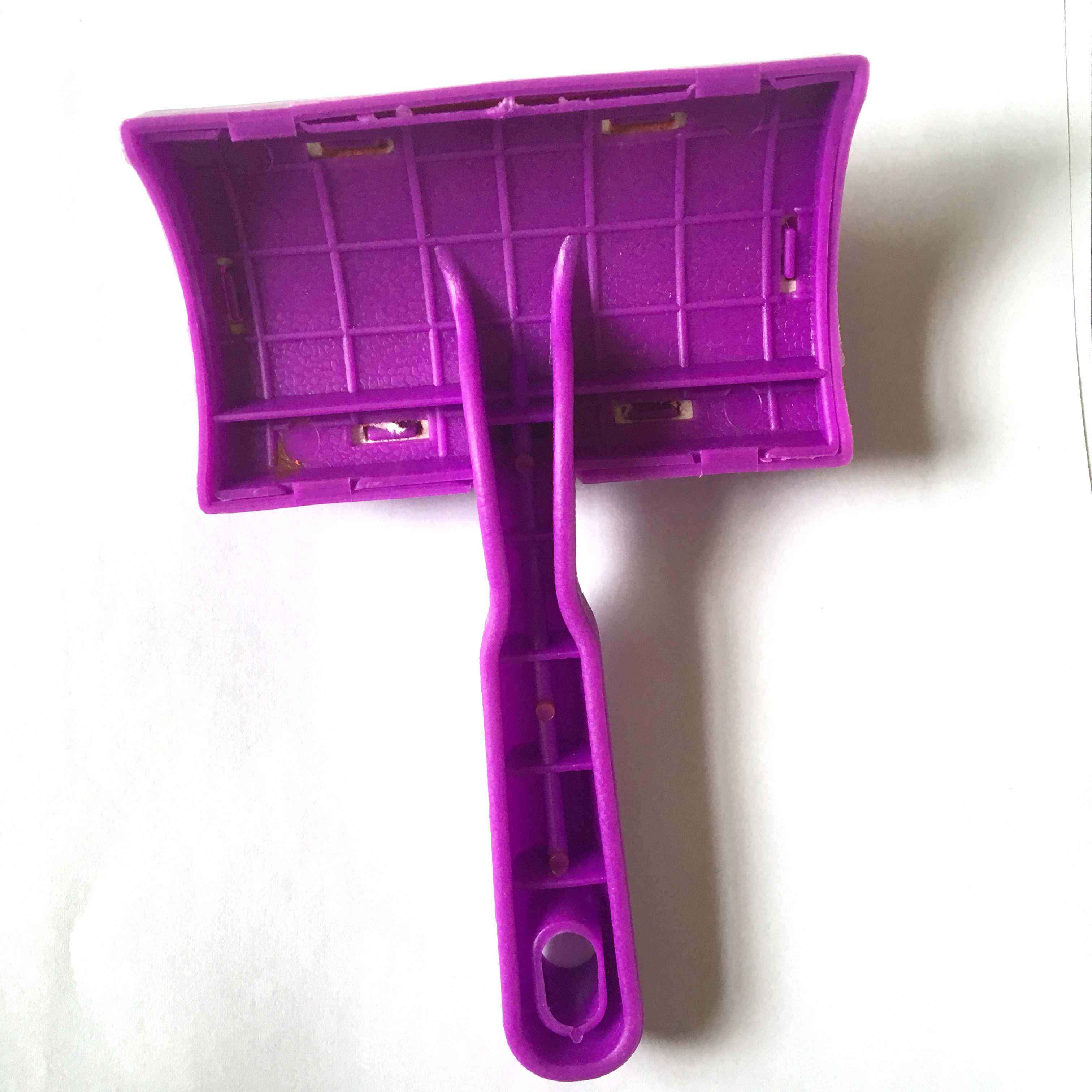 Solid Plastic Handle End Protected Stainless Steel Pins Fixed On Flexible Rubber Pad Dog Animal Poodle Puppy Slicker brush