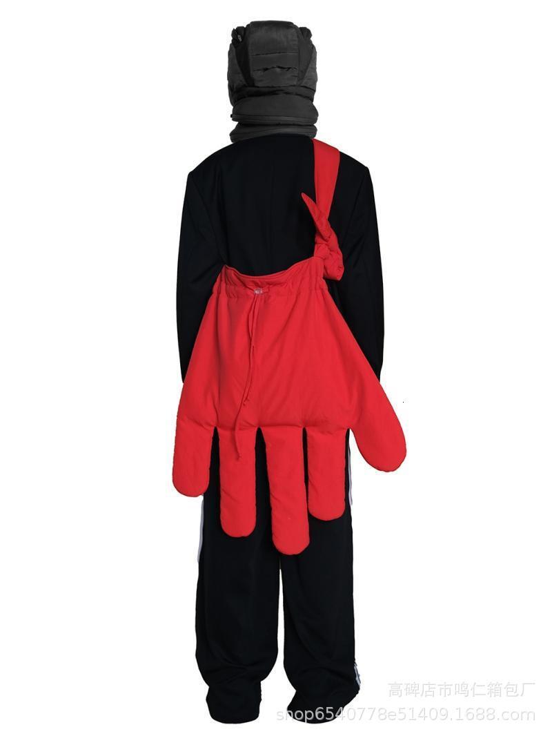 2025S designer Personalized design oversized bag old style reprint red nylon tooling big gloves messenger bag shoulder bag tote bag